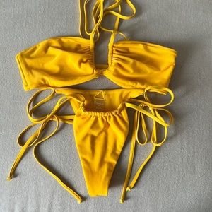 Gonza Bikini. Yellow/ gold - size small